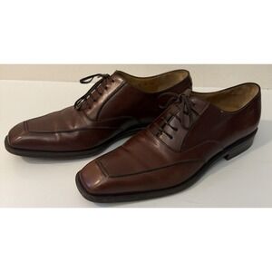 FERRAGAMO LAVORAZIONE ORIGINALE CAP‎ TOE OXFORD MENS DRESS SHOES Sz 9D